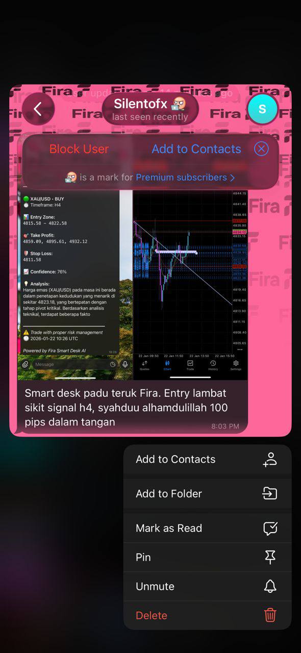 Client feedback screenshot