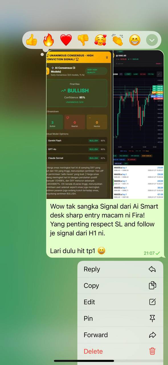 Client feedback screenshot